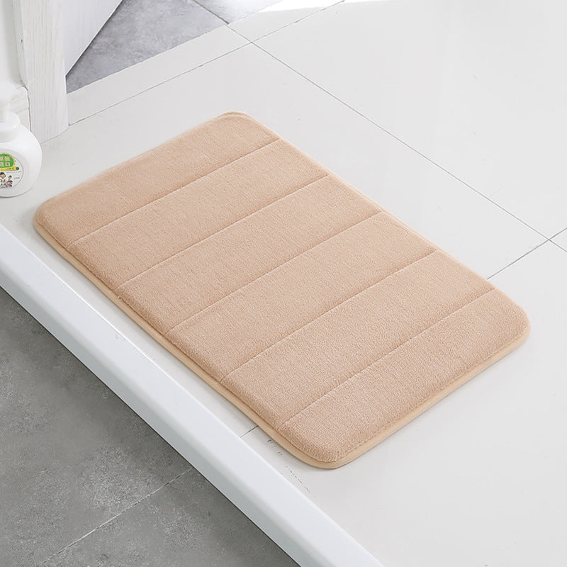Home Bath Mat Coral Fleece Bathroom Carpet Water Absorption Non-slip Memory Foam Absorbent Washable Rug Toilet Floor Mat Home Bath Mat Coral Fleece Bathroom Carpet Water Absorption Non-slip Memory Foam Absorbent Washable Rug Toilet Floor Mat